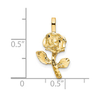 Load image into Gallery viewer, 10k Yellow Gold Rose Charm
