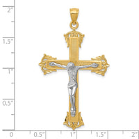 Load image into Gallery viewer, 10k Two-tone Crucifix Pendant
