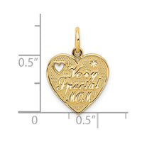 Load image into Gallery viewer, 10K VERY SPECIAL MOM Heart Charm
