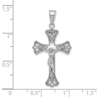 Load image into Gallery viewer, 10K White Gold Crucifix Pendant
