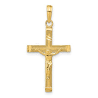 Load image into Gallery viewer, 10K Diamond-cut Fancy Tipped Crucifix Pendant
