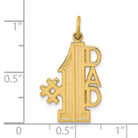 Load image into Gallery viewer, 10K #1 DAD Charm
