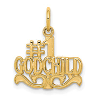 Load image into Gallery viewer, 10K #1 GODCHILD Charm
