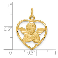 Load image into Gallery viewer, 10K Angel Heart Charm
