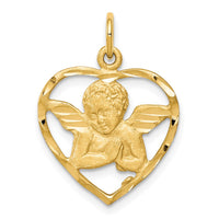 Load image into Gallery viewer, 10K Angel Heart Charm
