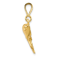 Load image into Gallery viewer, 10k Solid Polished Twin Dolphins Charm
