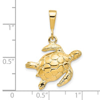 Load image into Gallery viewer, 10k Turtle Pendant
