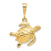 Load image into Gallery viewer, 10k Turtle Pendant

