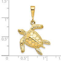 Load image into Gallery viewer, 10k Turtle Pendant
