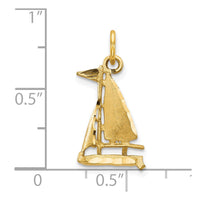 Load image into Gallery viewer, 10k Sailboat Charm
