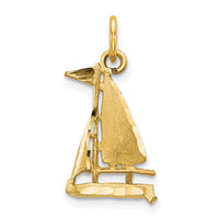 Load image into Gallery viewer, 10k Sailboat Charm
