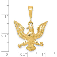 Load image into Gallery viewer, 10k Solid Polished Spread Eagle Charm
