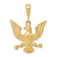 Load image into Gallery viewer, 10k Solid Polished Spread Eagle Charm
