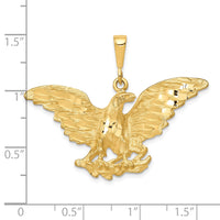 Load image into Gallery viewer, 10k Eagle Charm w sandblast finish
