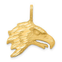 Load image into Gallery viewer, 10k Solid Diamond-cut Eagle Head Charm
