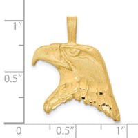 Load image into Gallery viewer, 10k Solid Diamond-cut Eagle Head Charm
