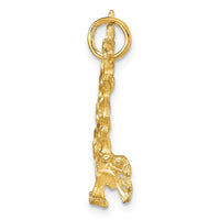 Load image into Gallery viewer, 10k Solid Diamond-cut Eagle Charm
