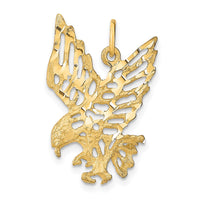 Load image into Gallery viewer, 10k Solid Diamond-cut Eagle Charm

