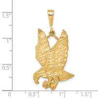 Load image into Gallery viewer, 10k Solid Diamond-cut Eagle Charm
