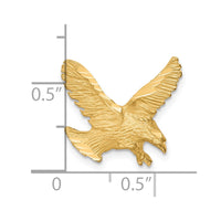 Load image into Gallery viewer, 10k Solid Diamond-cut Eagle Charm
