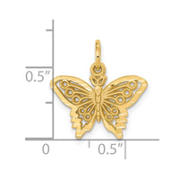 Load image into Gallery viewer, 10k Butterfly Charm
