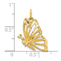 Load image into Gallery viewer, 10k Butterfly Charm
