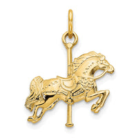 Load image into Gallery viewer, 10k Solid Carousel Horse Charm
