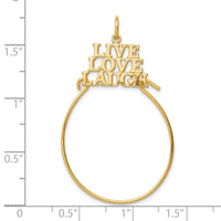 Load image into Gallery viewer, 10K LIVE LOVE LAUGH Charm Holder
