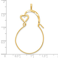 Load image into Gallery viewer, 10k Small Heart Charm Holder

