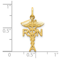 Load image into Gallery viewer, 10k Solid Registered Nurse Charm
