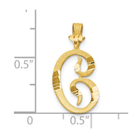 Load image into Gallery viewer, 10k Diamond-cut Grooved Initial C Charm

