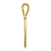 Load image into Gallery viewer, 10k Diamond-cut Grooved Initial D Charm
