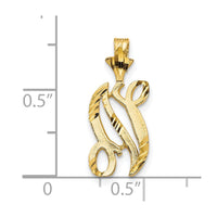 Load image into Gallery viewer, 10k Initial N Pendant

