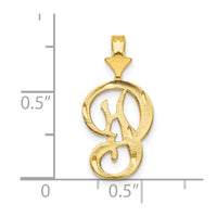 Load image into Gallery viewer, 10k Initial P Pendant
