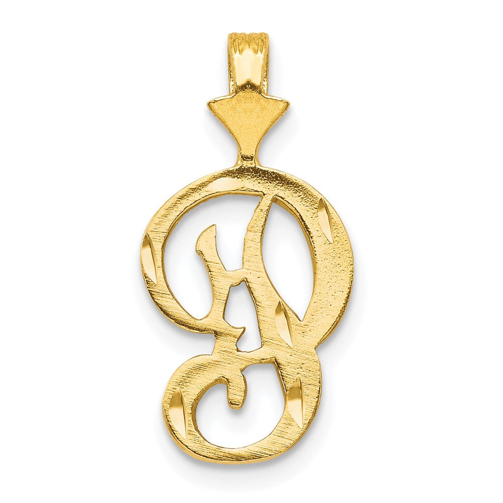 10k Initial P Pendant