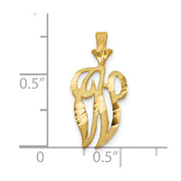 Load image into Gallery viewer, 10k Initial W Pendant
