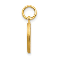 Load image into Gallery viewer, 10K Satin Diamond-cut Initial D Charm
