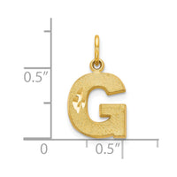 Load image into Gallery viewer, 10k Initial G Charm
