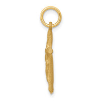 Load image into Gallery viewer, 10k Solid Satin Polished Cross Charm
