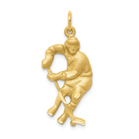 Load image into Gallery viewer, 10K Hockey Player Charm
