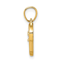 Load image into Gallery viewer, 10k CZ Heart Charm
