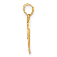 Load image into Gallery viewer, 10K &amp; Rhodium MOM Heart Charm
