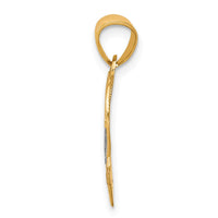 Load image into Gallery viewer, 10k w/Rhodium #1 WIFE Heart Charm
