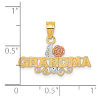 Load image into Gallery viewer, 10K Two-Tone w/White Rhodium #1 GRANDMA Charm

