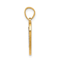 Load image into Gallery viewer, 10K Two-tone w/White Rhodium 15 Heart Pendant
