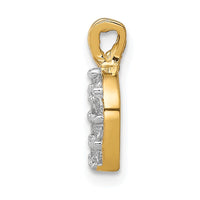 Load image into Gallery viewer, 10k Small CZ Horseshoe Charm
