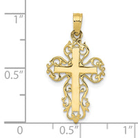Load image into Gallery viewer, 10k Fancy Cross Pendant
