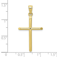 Load image into Gallery viewer, 10k Tubular Cross Pendant
