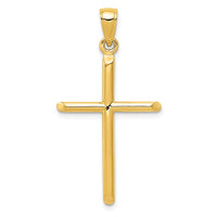 Load image into Gallery viewer, 10k Tubular Cross Pendant
