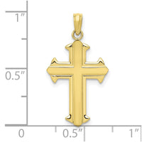 Load image into Gallery viewer, 10k Polished Cross Pendant
